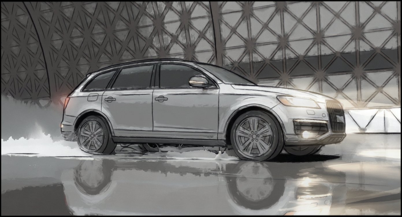 Automotive - Stunt Driving - storyboard frame 7 by Dakota Warren